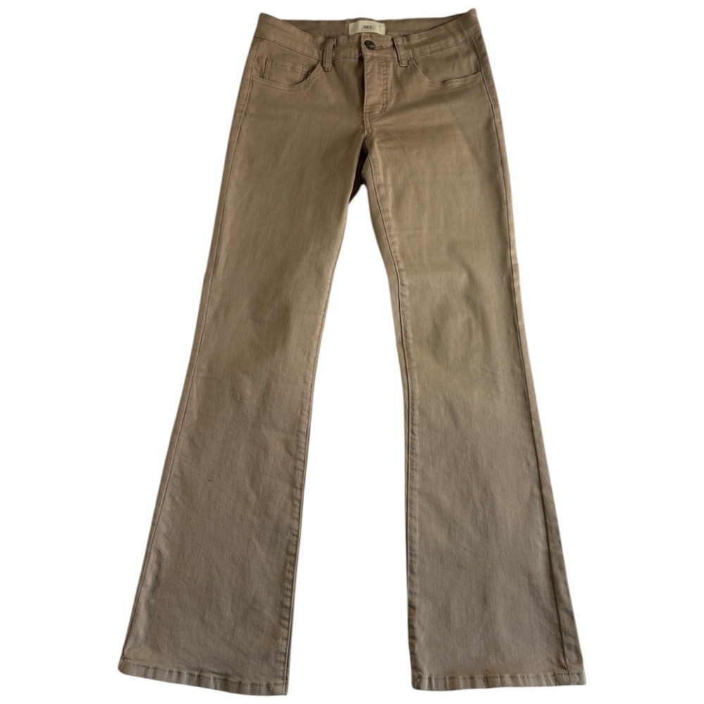 Buckle BKE‎ Bootcut Jeans Womens 25 Tan Denim Cotton Logo Stretch Everyday Wear